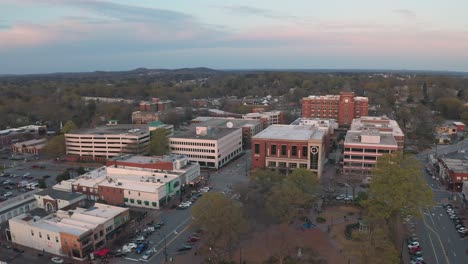 Unique-1080p-aerial-footage-of-marietta-square-located-in-North-Georgia-near-Atlanta