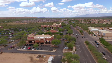 Centro-Comercial-En-Sahuarita-Arizona,-Llamado-El-Cruce