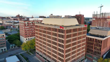 Key-Bank-Key-Bank-Gebäude-Luftbild-In-Der-Innenstadt-Von-Portland-Maine