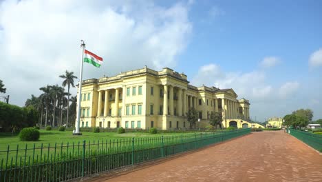 The-Hazarduari-monument-in-Murshidabad,-belonging-to-the-Archaeological-Survey-of-India,-was-built-by-Nawab-Nazim-Humayun-jha-in-1829