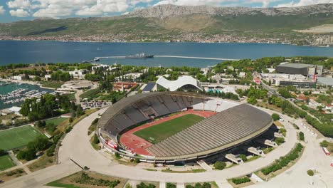 Vista-Aérea-Del-Estadio-Poljud-En-Split,-Croacia