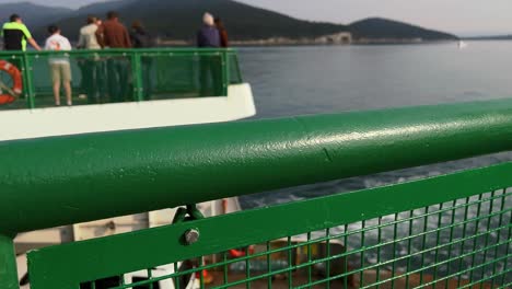 San-Juan-Islands-Ferry-With-Tourist-Passengers-Traveling-In-Orcas-Island,-Anacortes,-Washington,-United-States