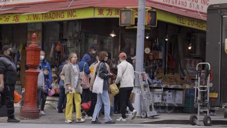 China-Town-New-York-City-Ecke-Mit-Zeitlupe