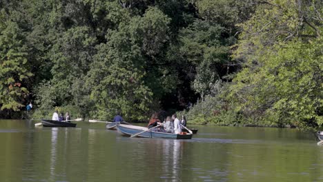 Navegantes-Del-Parque-Central-En-El-Estanque