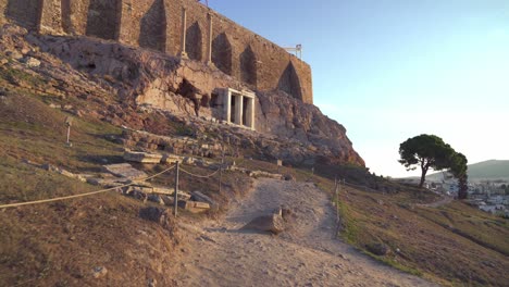 Acropolis-Slopes-in-Early-Morning-Hour