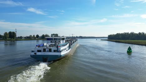 Stern-View-Of-Stern-Of-Comus-2-Inland-Tanker-Along-Oude-Maas