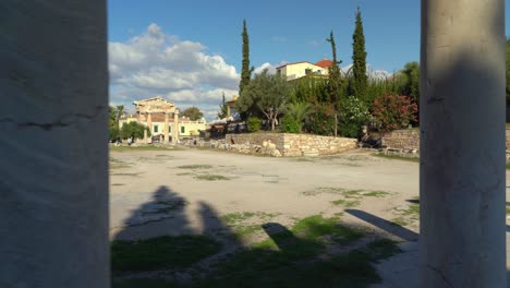 Marmorruinen-Der-Kolonnade-Des-östlichen-Propylons-Des-Forum-Romanum