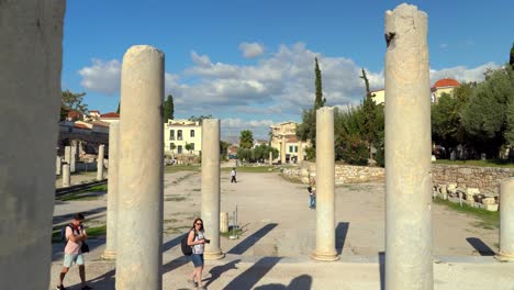 Ruinas-De-Mármol-Del-Propilón-Oriental-Del-Foro-Romano