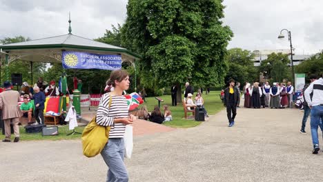 Traditional-event-of-European-Association-of-Folklore-Festival-in-Crawley,-United-Kingdom