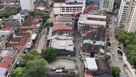 Vista-Aérea-Del-Paisaje-Urbano-De-Bukit-Bintang,-Kuala-Lumpur,-Malasia