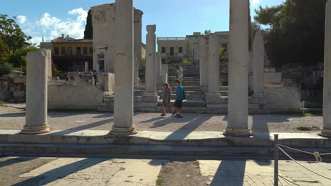 Treppe-Und-Kolonnade-Im-östlichen-Propylon-Des-Forum-Romanum