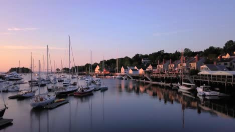 Panning-Camden-Harbor-at-Sunset