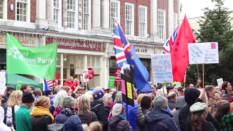 Anti-Brexit-Demonstranten-Schwenken-Fahnen-Und-Schilder