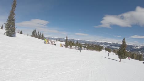 Slow-motion-snowboarding-at-Breckenrdige-Colorado-during-amazing-fresh-powder