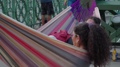 Ladies-chilling-on-a-hammock