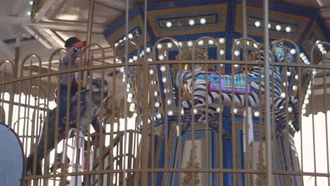 Close-Shot-of-Children-on-Carousel