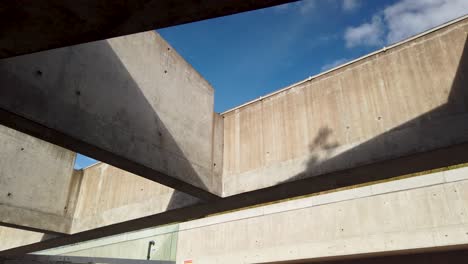 Close-up-of-the-structure-of-the-Scottish-Parliament-in-Edinburgh