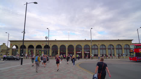 Cambridge-England,-circa-:-Cambridge-Railway-station-in-United-Kingdom