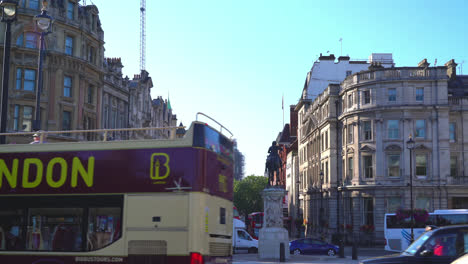 London-England,-circa-:-trafalgar-square-in-London,-United-Kingdom