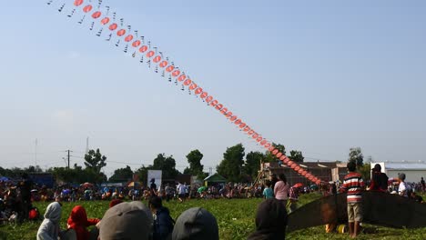 kite-competition-on-the-sky,-Blora,-central-java,-Indonesia,-September-6,-2020