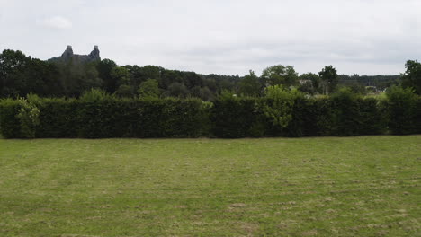 Guests-and-groom-waiting-for-the-bride-at-a-garden-wedding,countryside