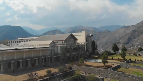 Aerial-View-Of-Five-Star-Pearl-Continental-Muzaffarabad-Hotel-In-Kashmir