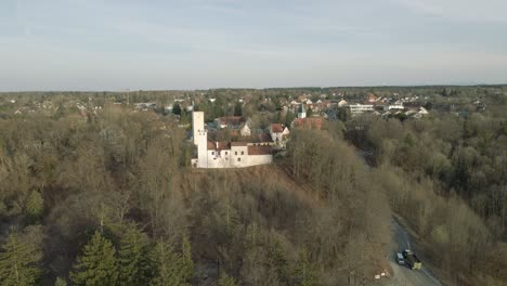 Grünwald-Castle,-a-medieval-castle-in-the-south-of-Munich