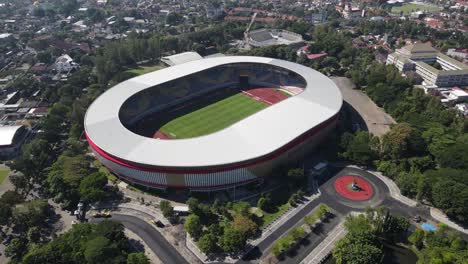 Aerial-view,-the-magnificent-landscape-of-the-Manahan-stadium