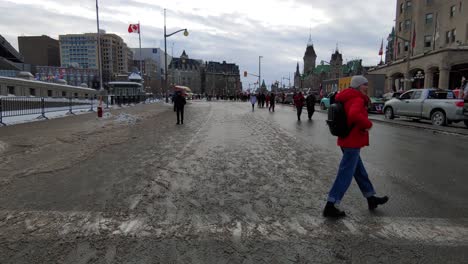 Protest-Against-Covid-19-Restrictions-Freedom-Convoy-Truckers-2022,-Canada