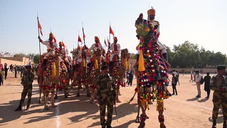 Bsf-soldaten-Nehmen-An-Der-Parade-Teil