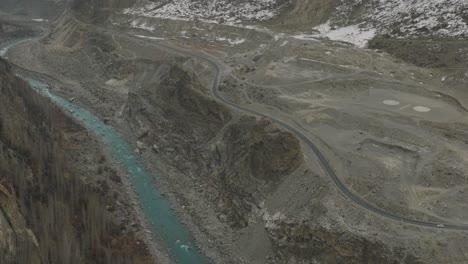 Antenne-über-Altit-Fort-Im-Hunza-Tal