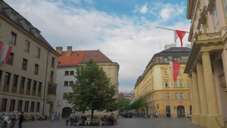 Eine-Straße-In-Bratislava,-4k