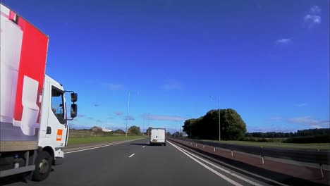 Pov-Dashcam-Grabación-De-Carreteras-Del-Reino-Unido---Tráfico