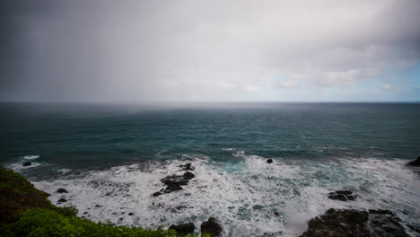 Tormenta-En-Un-Paisaje-Marino-De-Tenerife,-Islas-Canarias