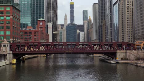 Vistas-Desde-La-Vida-Cotidiana-En-El-Loop,-Chicago