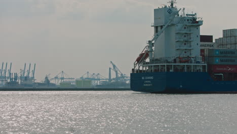 Loaded-container-ship-entering-to-port