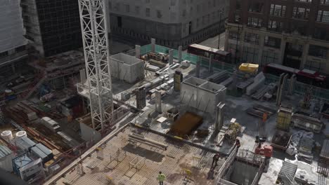 Blick-Aus-Der-Vogelperspektive-Auf-Die-Baustelle-Neuer-Wohnungen-In-Millbank,-Westminster