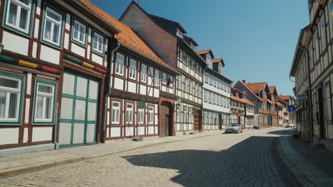 Picturesque-Street-in-Small-German-Town
