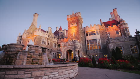 Casa-Loma-Castle-Toronto-In-Der-Abenddämmerung