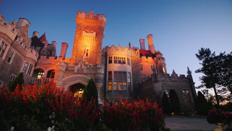 Casa-Loma-Castle-Toronto-in-the-Evening