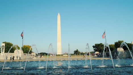 Monumento-A-Washington-Y-Fuente-Conmemorativa