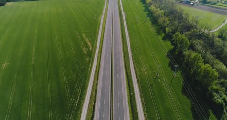 Car-Passing-Highway-Aerial-View-9