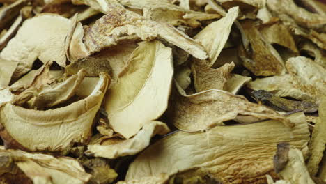 Dried-White-Mushrooms-Close-Up-Shot