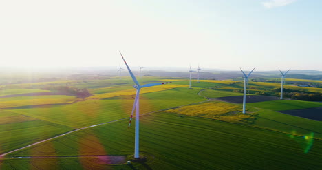 Luftaufnahmen-Von-Windkraftanlagen