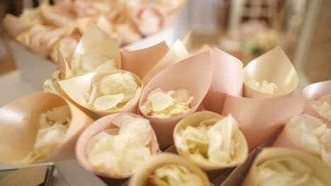 Rose-Petals-Confetti-In-Cones
