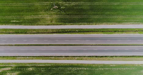 Car-Passing-Highway-Aerial-View-7