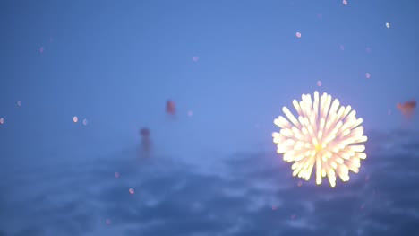 Feuerwerk,-Das-Nachts-Gegen-Den-Himmel-Explodiert-2