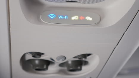 Individual-Passenger-Panel-On-The-Plane-With-The-Wi-Fi-Logo