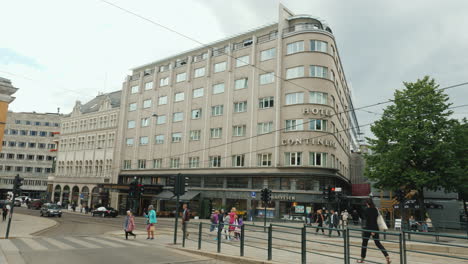 Kontinentales-Hotelgebäude-In-Oslo