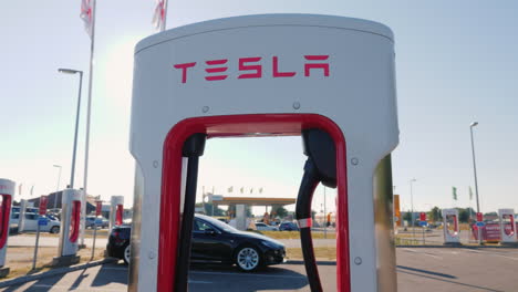 Branded-Charging-Station-For-Electric-Vehicles-Tesla